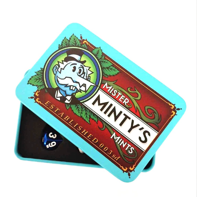 Mister Minty's Mints Dice Tin & Metal Dice