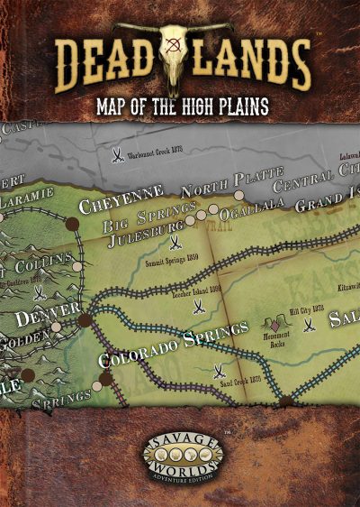 Deadlands High Plains Poster map