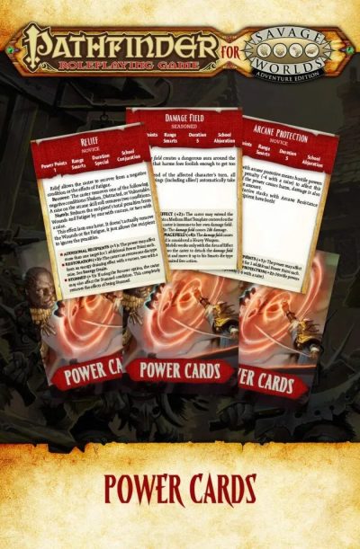 Power Cards for Pathfinder for Savage Worlds