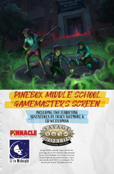 Pinebox Middle School GM Screen