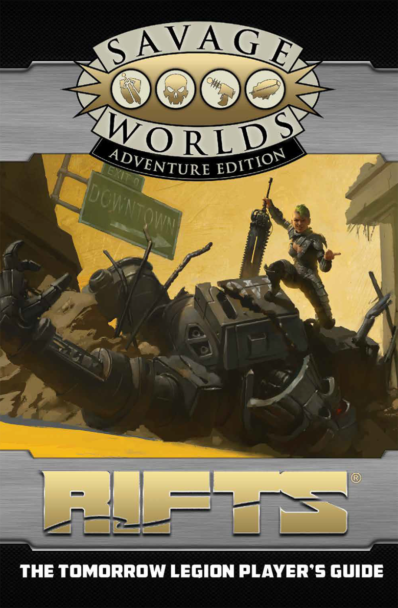 Rifts Tomorrow Legion Player's Guide Cover