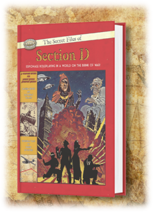 The Secret Files of Section D on map background