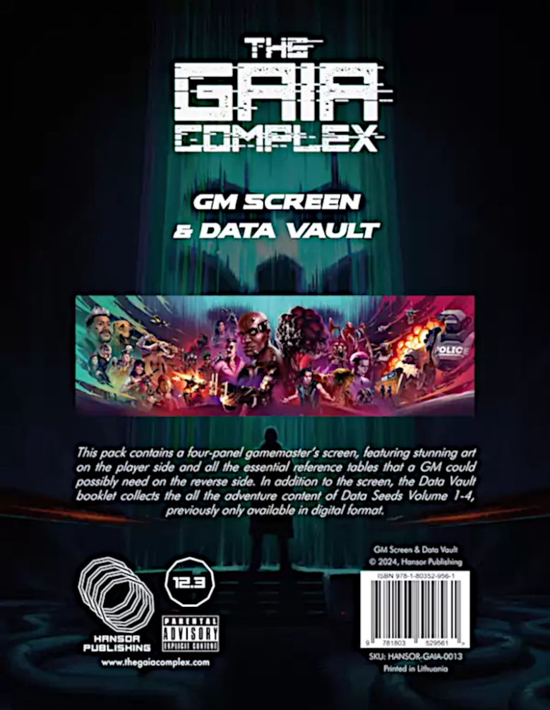 Gaia Complex GM Screen & Data Vault cover