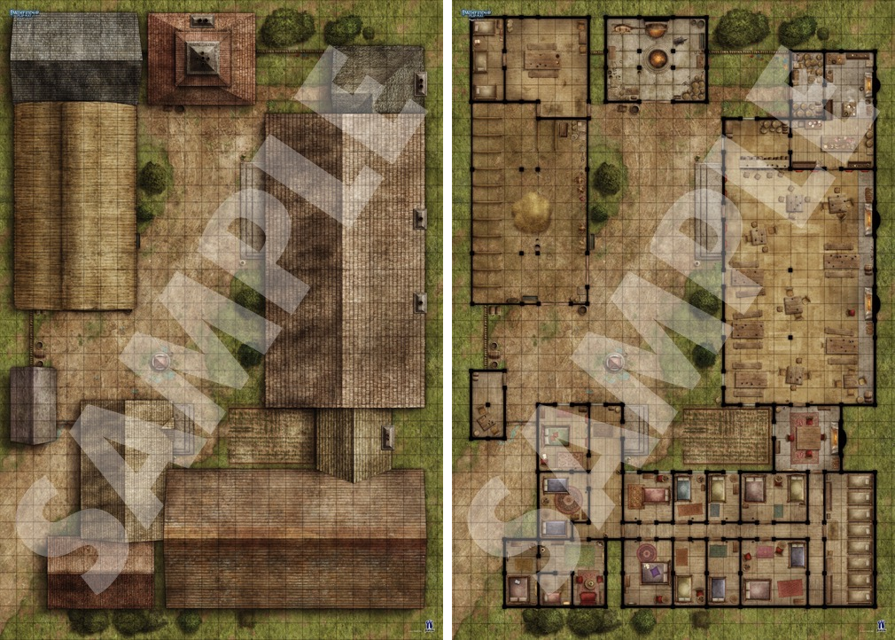 Pathfinder Flip-Mat Bigger Tavern samples