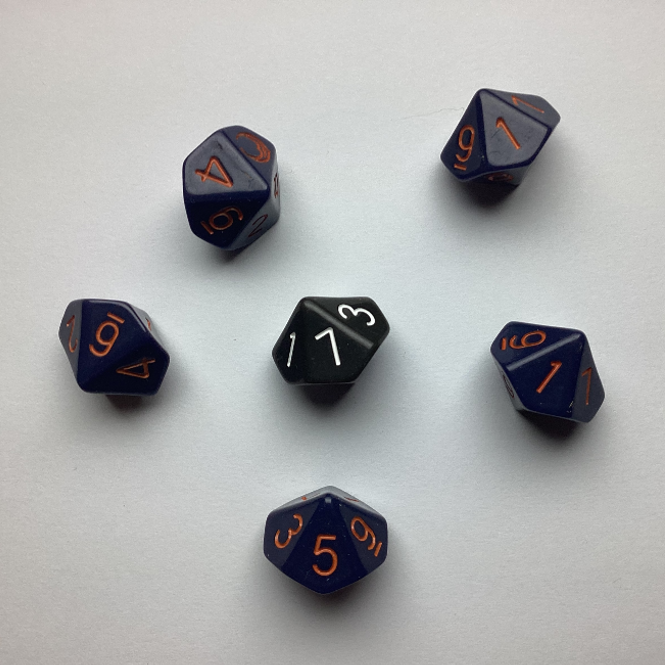 DarkNight Dice Set