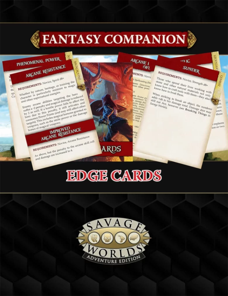 Fantasy Companion Edge Cards