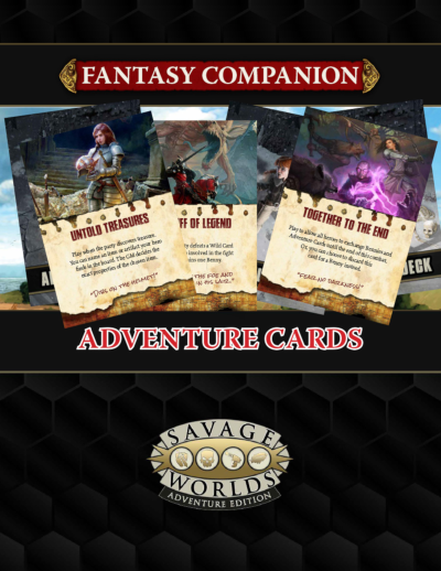 Savage Worlds Fantasy Companion Adventure Cards