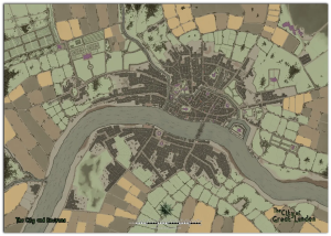 The City of Great Lunden map