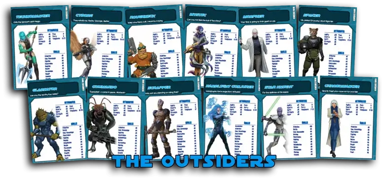 Science Fiction Archetype Cards The Outsiders