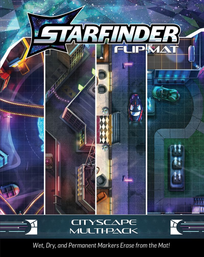 Starfinder Flip-Mat Cityscape Multi-Pack
