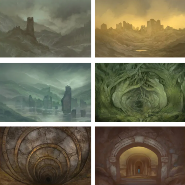 Fantasy Ruins and Tunnels examples