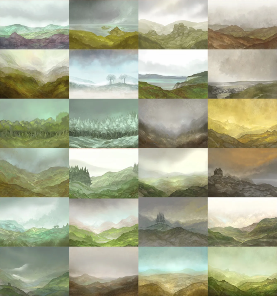 Jon Hodgson Backdrops Book One examples