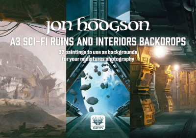 Sci-fi Ruins and Interiors Backdrops A3