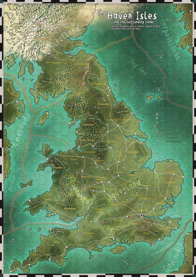 The Haven Isles A2 Poster Map