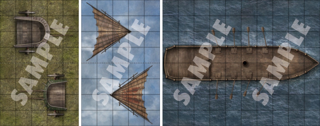 GameMastery Map-Pack Vehicles examples