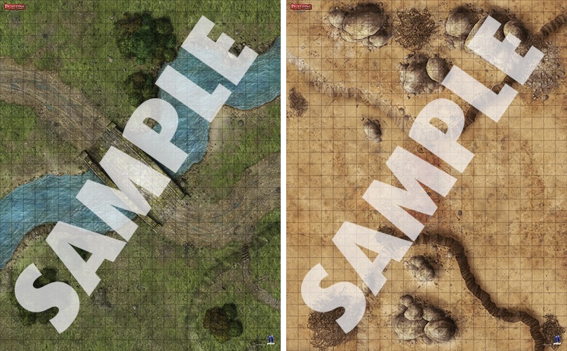 Pathfinder Flip-Mat Classics Battlefield examples