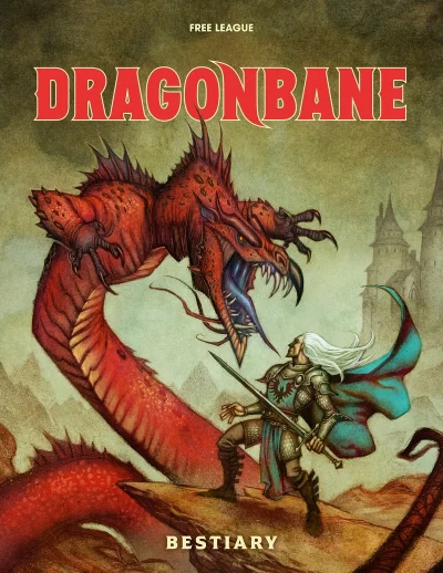 Dragonbane Bestiary front cover art