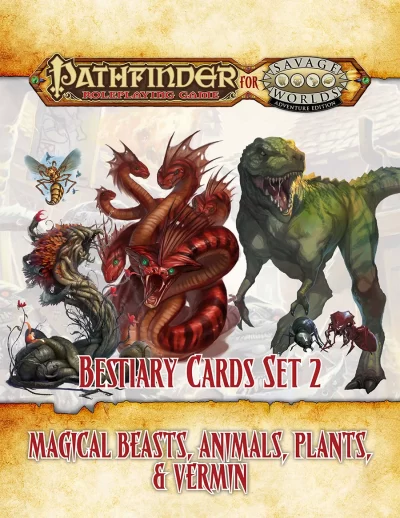 Pathfinder for Savage Worlds Bestiary Cards Set 2