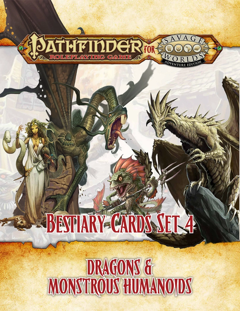 Pathfinder for Savage Worlds Bestiary Cards Set 4