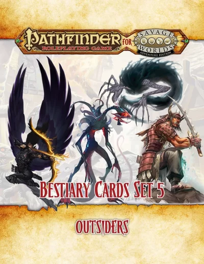 Pathfinder for Savage Worlds Bestiary Cards Set 5