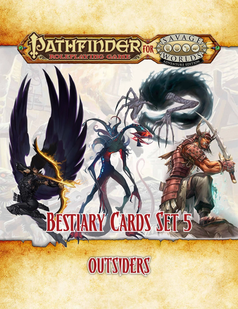 Pathfinder for Savage Worlds Bestiary Cards Set 5