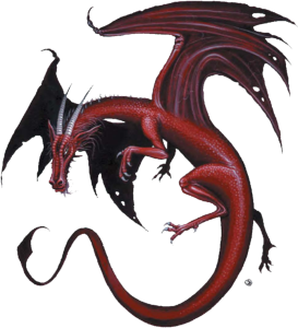 Beneath The Canopy Green Red Dragon