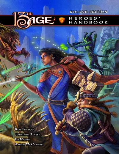 13th Age 2nd Edition Heroes' Handbook cover art