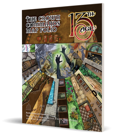 The Crown Commands- Battle Scenes for Four Icons Map Folio Cover
