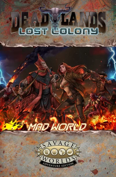 Deadlands Lost Colony Mad World cover