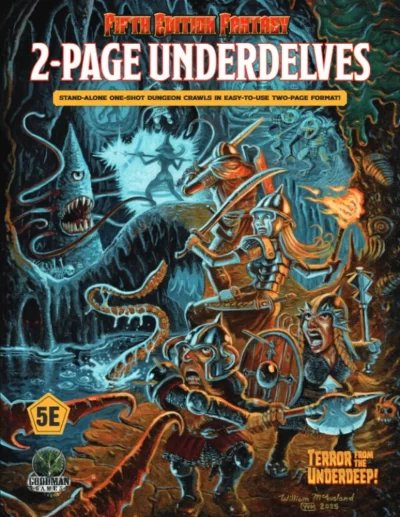 2 Page Underdelves for Fifth Edition Fantasy