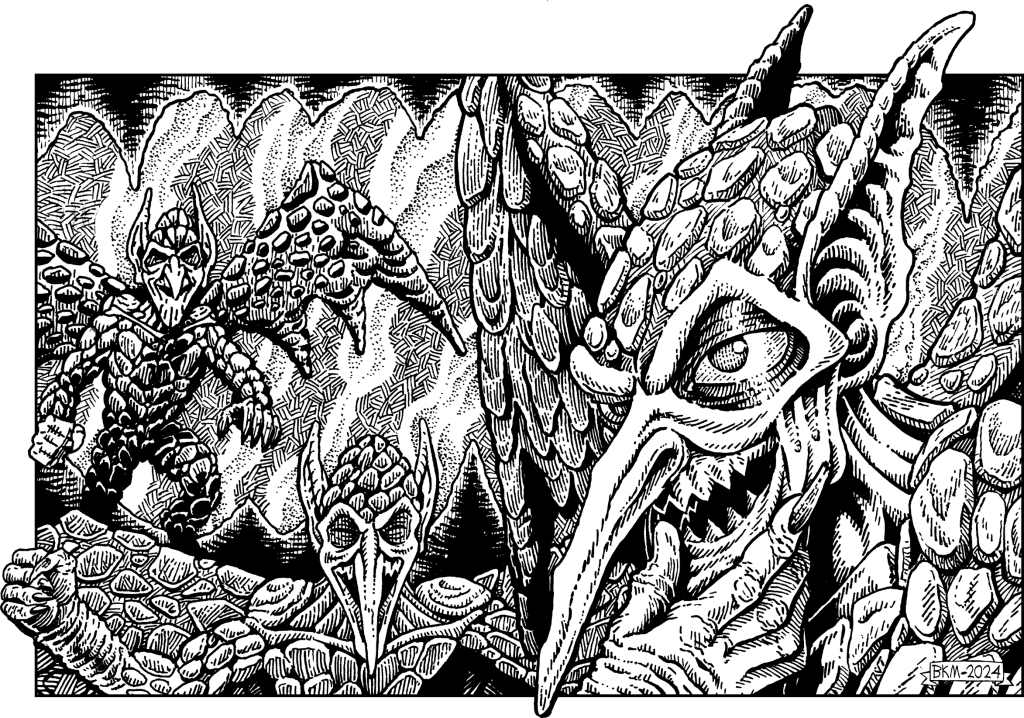 DCC #110 The Sacrificial Pyre of Thracia art example