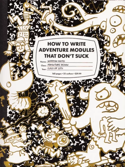 How to write adventure modules that don't suck - cover