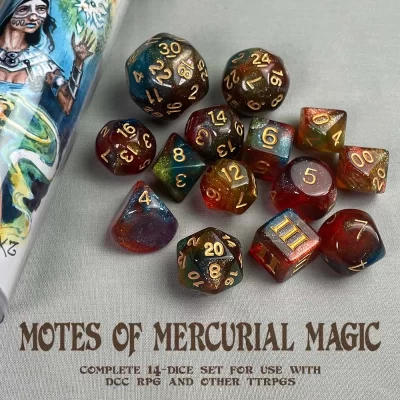 Motes of Mercurial Magic dice set