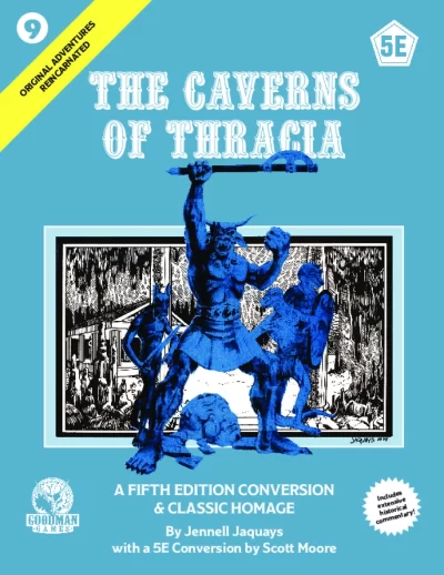 Original Adventures Reincarnated #9 Caverns of Thracia cover